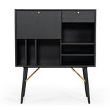 Black Oak Tall Buffet | OROA Modern Billy