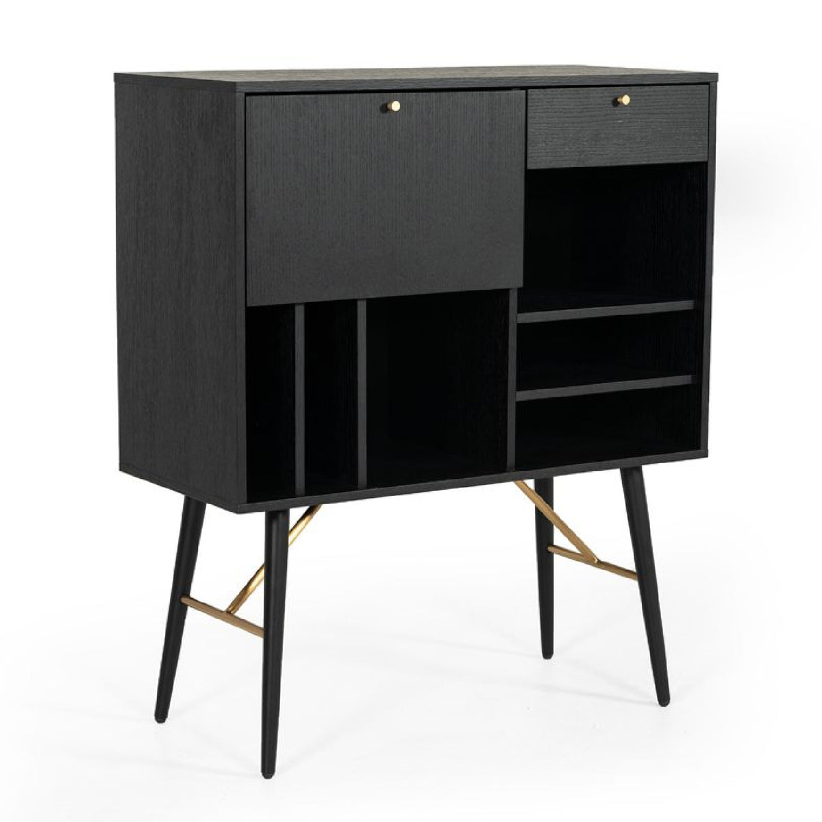 Black Oak Tall Buffet | OROA Modern Billy