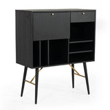 Black Oak Tall Buffet | OROA Modern Billy