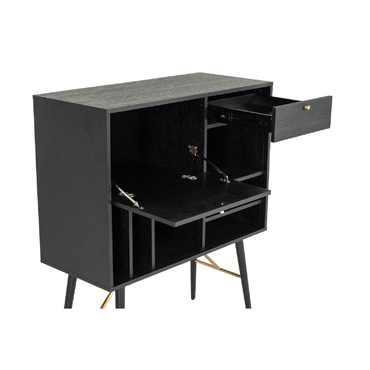 Black Oak Tall Buffet | OROA Modern Billy