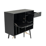 Black Oak Tall Buffet | OROA Modern Billy