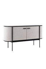 Beige Fabric 2-Door Sideboard | OROA Modern Hobart | Oroa.com