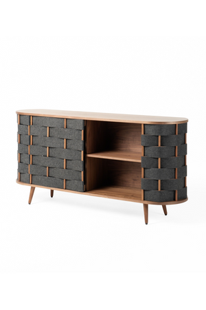 Gray Woven Fabric Sideboard | OROA Modern Sheridan | Oroa.com