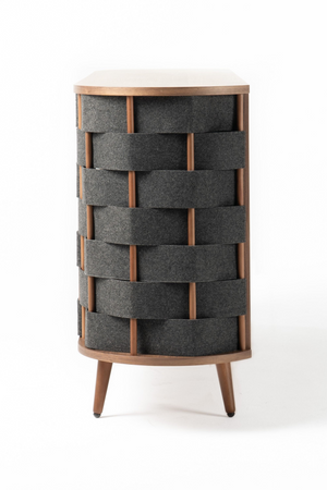 Gray Woven Fabric Sideboard | OROA Modern Sheridan | Oroa.com