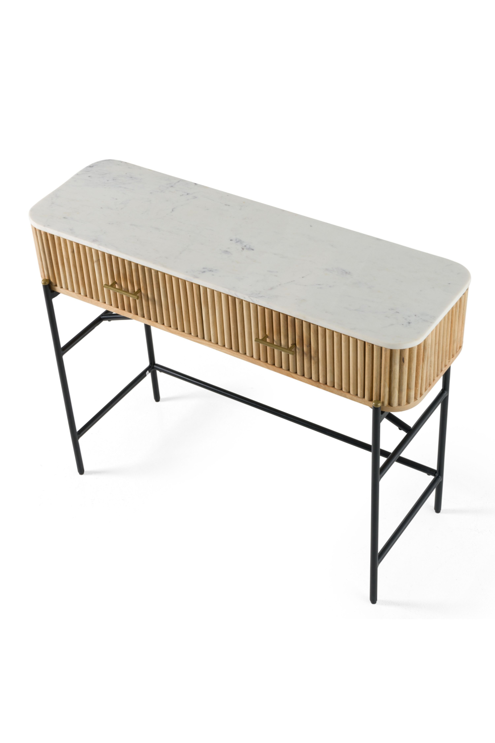 Varnished Mango Wood Vanity Table | OROA Modern Cambridge | Oroa.com