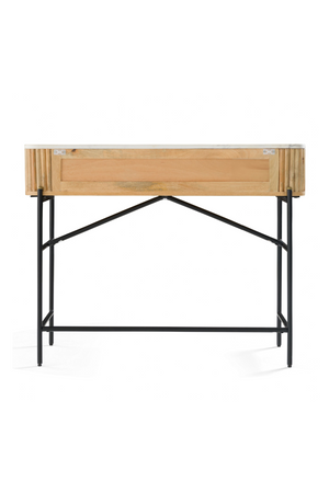 Varnished Mango Wood Vanity Table | OROA Modern Cambridge | Oroa.com