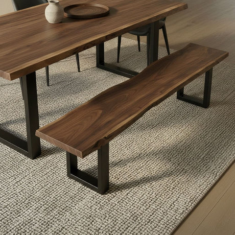 Acacia Wood Dining Bench - OROA Modern Taylor - view 6