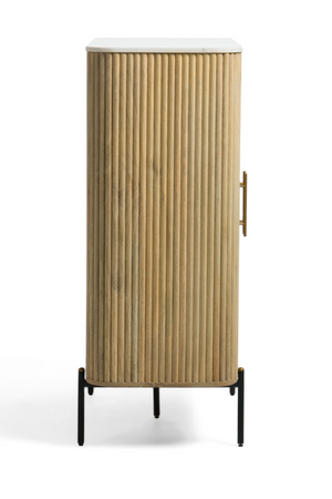 Mango Wood 2-Door Tall Sideboard | OROA Modern Cambridge | Oroa.com