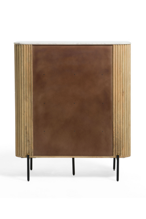 Mango Wood 2-Door Tall Sideboard | OROA Modern Cambridge | Oroa.com