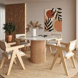 White Marble Dining Table | OROA Modern Cambridge