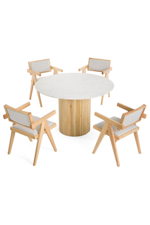 White Marble Dining Table | OROA Modern Cambridge | Oroa.com