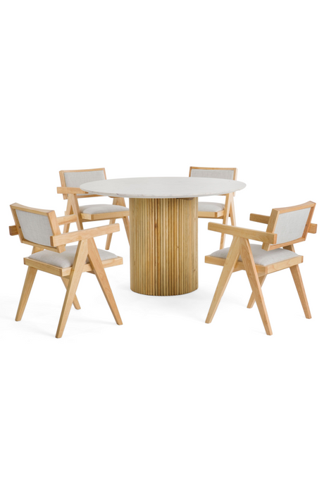 White Marble Dining Table | OROA Modern Cambridge | Oroa.com