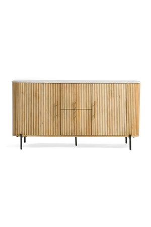 Fluted Mango Wood Sideboard | OROA Modern Cambridge | Oroa.com