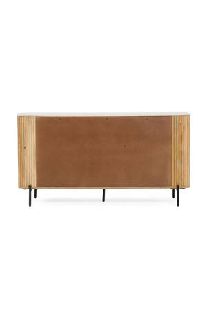 Fluted Mango Wood Sideboard | OROA Modern Cambridge | Oroa.com