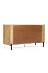 Fluted Mango Wood Sideboard | OROA Modern Cambridge | Oroa.com