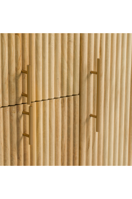 Fluted Mango Wood Sideboard | OROA Modern Cambridge | Oroa.com