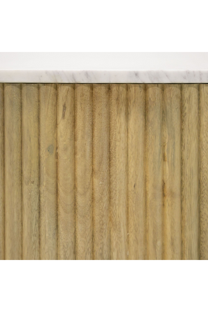 Fluted Mango Wood Media Unit | OROA Modern Cambridge | Oroa.com