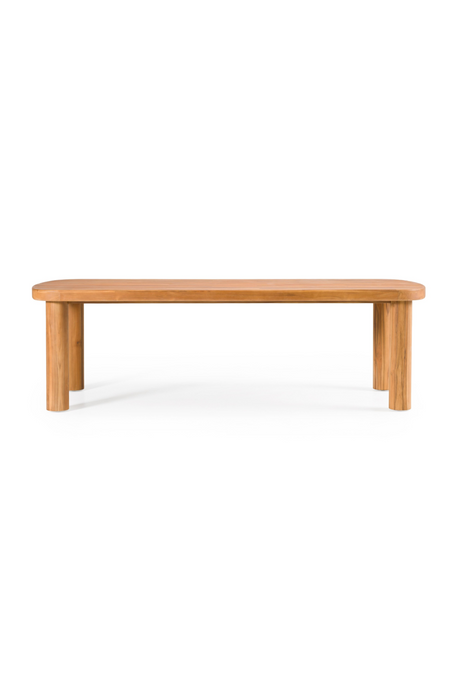 Outdoor Natural Teak Dining Table | OROA Modern Kamari | Oroa.com