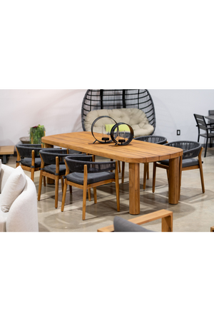 Outdoor Natural Teak Dining Table | OROA Modern Kamari | Oroa.com