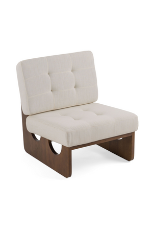 White Tufted Lounge Chair | OROA Modern Kaylie | Oroa.com