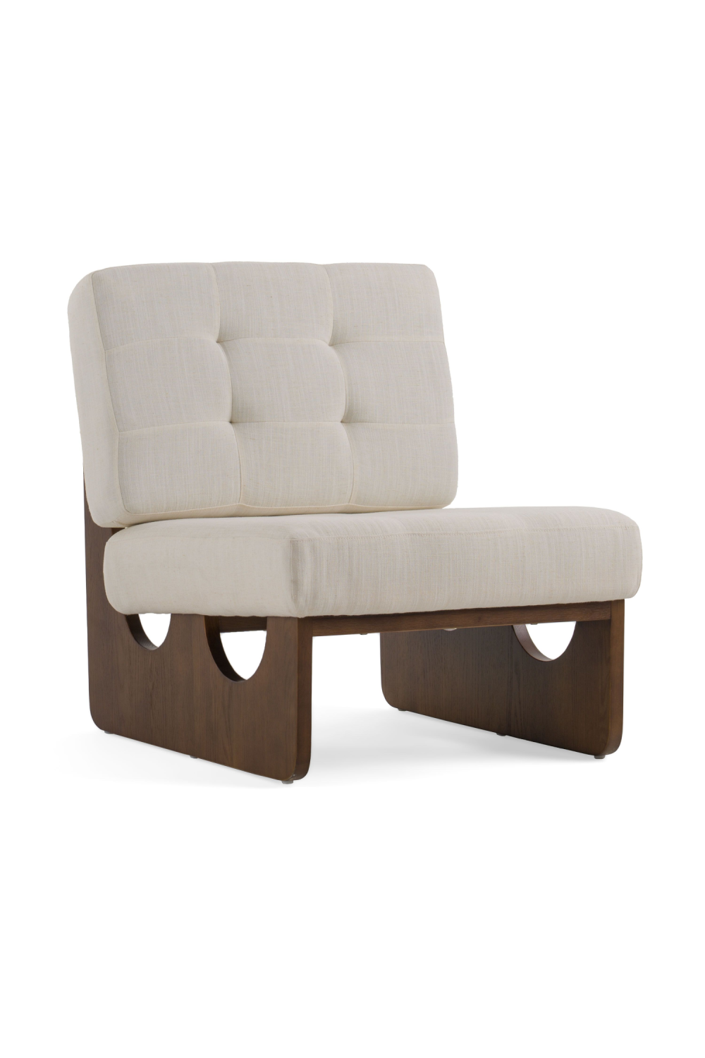 White Tufted Lounge Chair | OROA Modern Kaylie | Oroa.com