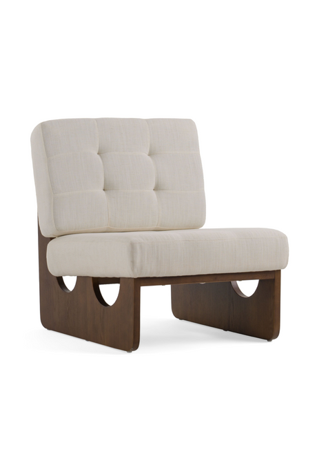   White Tufted Lounge Chair | Oroa.com