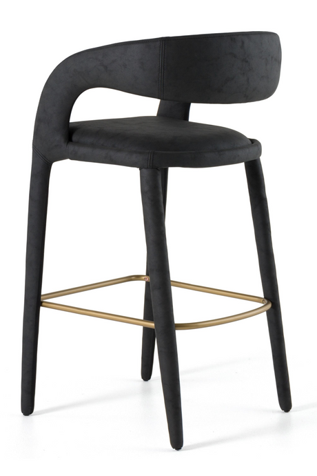 Vegan Leather Upholstered Bar Chair | OROA Modern Faerron | Oroa.com
