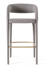 Vegan Leather Upholstered Bar Chair | OROA Modern Faerron | Oroa.com