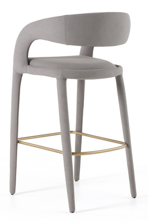 Leatherette Upholstered Bar Chair | OROA Modern Faerron | Oroa.com