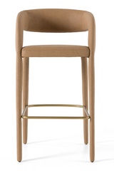 Vegan Leather Upholstered Bar Chair | OROA Modern Faerron | Oroa.com