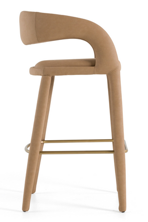 Leatherette Upholstered Bar Chair | OROA Modern Faerron | Oroa.com