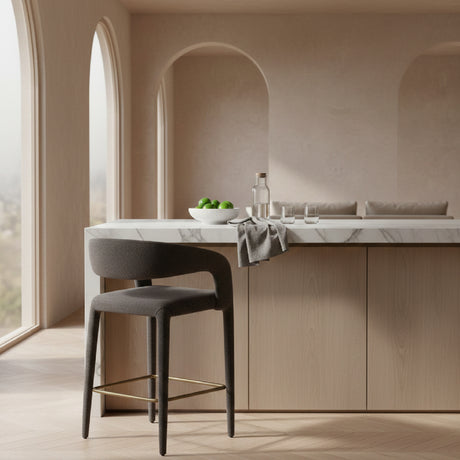   Fabric Upholstered Counter Chair | Oroa.com