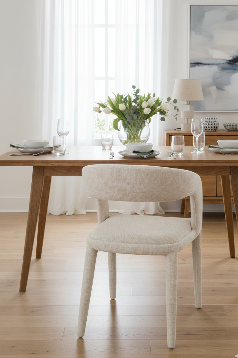   Fabric Upholstered Dining Chair | Oroa.com