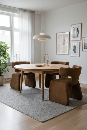   Asymmetrical Velvet Dining Chair | Oroa.com