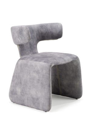 Asymmetrical Velvet Dining Chair | OROA Modern Bergman