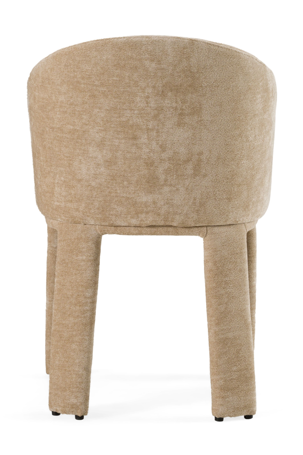Beige Velvet Curved Dining Chair | OROA Modern Sarkis | Oroa.com