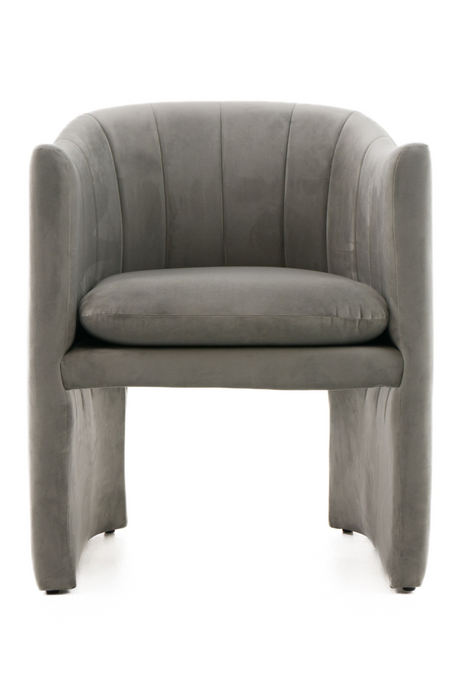 Velvet Curved Dining Chair | OROA Modern Danube | Oroa.com