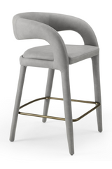 Vegan Leather Upholstered Counter Chair | OROA Modern Faerron | Oroa.com