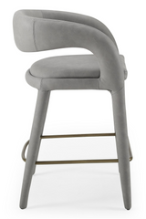 Vegan Leather Upholstered Counter Chair | OROA Modern Faerron | Oroa.com