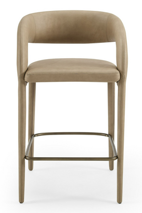 Vegan Leather Upholstered Counter Chair | OROA Modern Faerron | Oroa.com