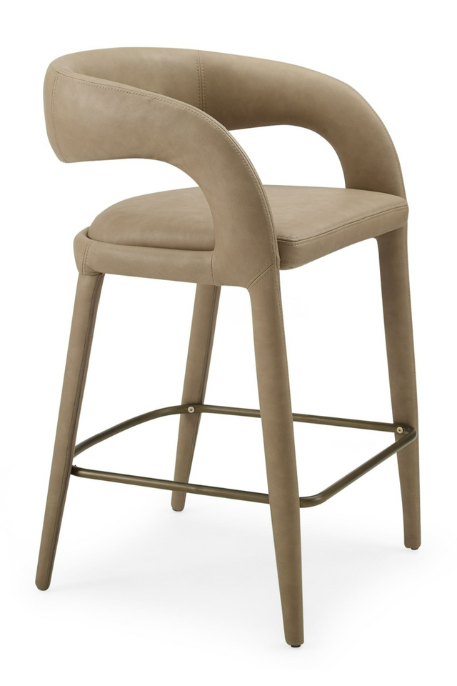 Vegan Leather Upholstered Counter Chair | OROA Modern Faerron | Oroa.com