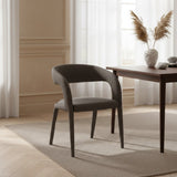 Vegan Leather Upholstered Dining Chair | OROA Modern Faerron