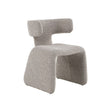 Asymmetrical Fabric Dining Chair – Bergman – angled view