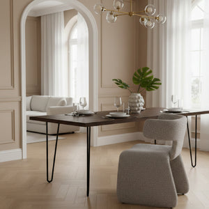   Asymmetrical Fabric Dining Chair | Oroa.com