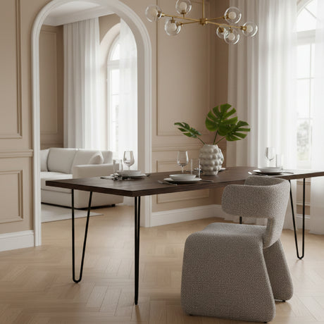   Asymmetrical Fabric Dining Chair | Oroa.com