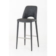 Gray Cutout-Back Bar Stool | OROA Modern Williamette | Oroatrade.com