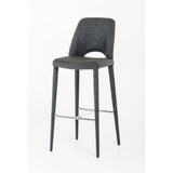 Gray Cutout-Back Bar Stool | OROA Modern Williamette | Oroatrade.com