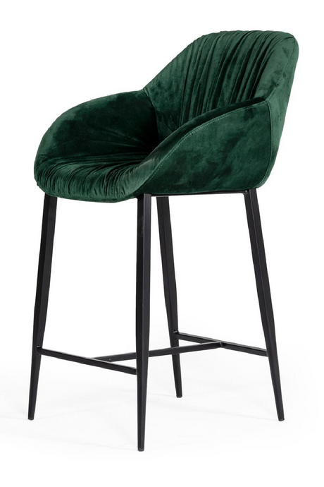 Green Velvet Bar Stool | OROA Modern Katrina | Oroa.com