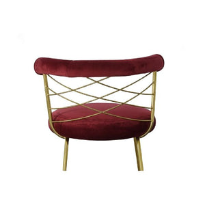   Red Velvet Bar Stool | Oroa.com