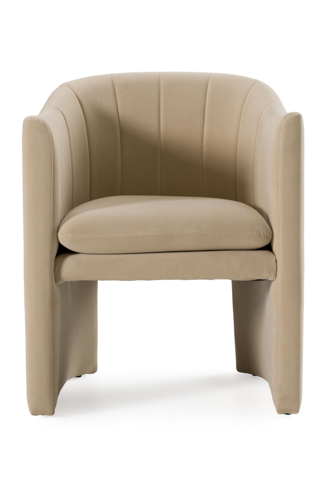 Velvet Curved Dining Chair | OROA Modern Danube | Oroa.com